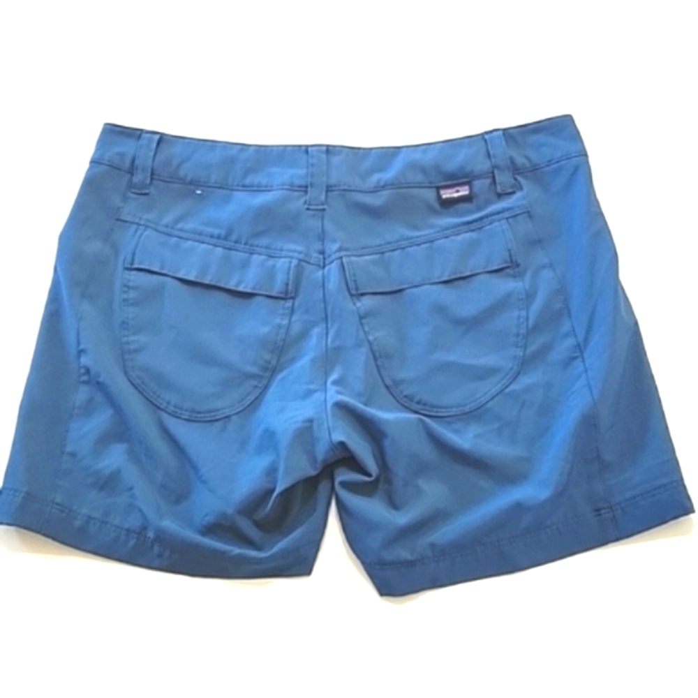 Patagonia 5" inseam outdoor hiking shorts in blue women's size  2